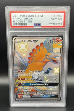 PSA 10 - Ho-Oh GX SV50/SV94 - Hidden Fates - Pokemon TCG - Gem Mint 10 - Image 1