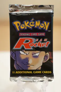 Pokemon Team Rocket Unlimited Booster Pack Factory Sealed WOTC 2000 Vintage TCG - Image 1