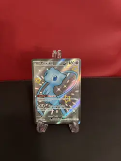 Mew ex 216/091 Shiny Ultra Rare Full Art SV Paldean Fates Holo Pokemon TCG - Image 1