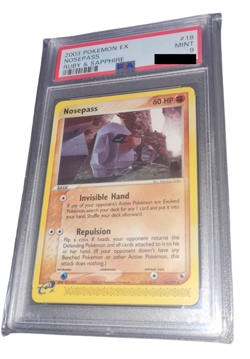 Pokemon - Nosepass / Nasgnet - PSA 9 - 2003 EX Ruby & Sapphire - 18/109 - Rare - Image 1