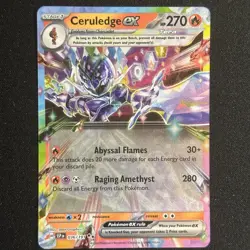 Pokemon TCG | Ceruledge ex 036/191 | Sv08: Surging Sparks | Double Rare | NM - Image 1