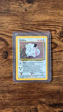 Pokemon Base Set Clefairy 5/102 1999 WOTC Holo Rare English - Image 3