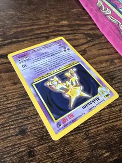 Pokemon Base Set Alakazam 1/102 1999 WOTC Holo Rare English - Image 4