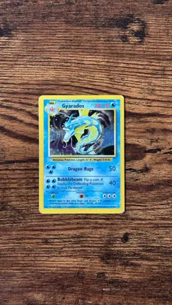 Pokemon Base Set Gyrados 6/102 1999 WOTC Holo Rare English Heavy Play - Image 1