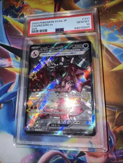 PSA 10 Charizard ex SSR 331/190 SV4a Shiny Treasure ex Pokemon Card Japanese - Image 2
