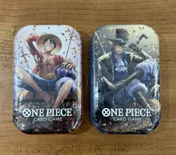 One Piece Tin Pack Set Vol. 2 Factory Sealed 2 Tin Lot Ready to Ship - Image 1