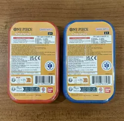 One Piece Tin Pack Set Vol. 2 Factory Sealed 2 Tin Lot Ready to Ship - Image 2