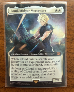 FOIL - Cloud, Midgar Mercenary (Extended Art) - MTG Mythic #0427 Final Fantasy - Image 1