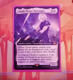 MTG Final Fantasy English Cloud, Midgar Mercenary Extended Art 0427 Non-Foil - Image 1