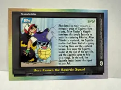 #EP12 Here Comes The Squirtle Squad foil Topps Pokemon TV Animation Series 2 - Image 2