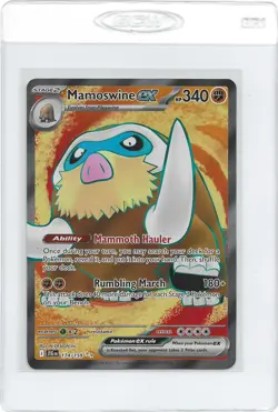 Pokemon TCG Mamoswine Ex 174/159 Ultra Rare SV09: Journey Together NM - Image 1
