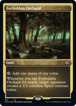 Forbidden Orchard (Foil Etched) -Foil Near Mint MTG Double Masters 2022 - Image 1