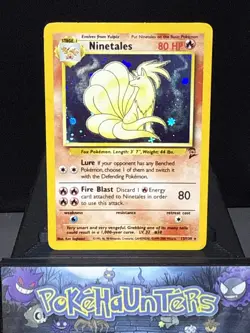 Pokemon Card Ninetales 13/130 Base Set 2 Holo Rare WOTC Light Play - Image 1