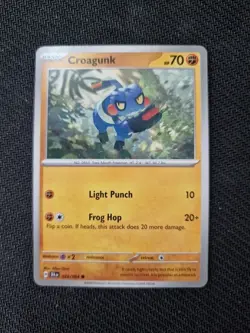 Croagunk - 23/64 - Common - Shrouded Fable - 2024 - Pokemon card - NM - Image 1