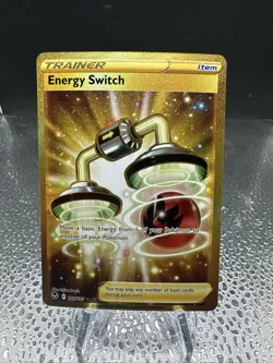 Pokemon TCG Energy Switch Silver Tempest Holo Card 212/195 Secret Rare - Image 1