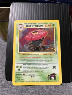 Pokemon TCG Erika's Vileplume Gym Heroes Holo Card 5/132 - Image 1