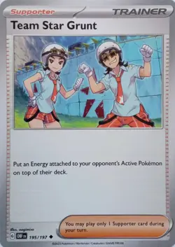 TEAM STAR GRUNT - UNCOMMON - OBSIDIAN FLAMES - POKEMON CARD - 195/197 - Image 1