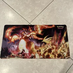 Pokemon Charizard Trading Card Game Play Mat TCG 22.25"x11.75" exc Free Shipping - Image 1