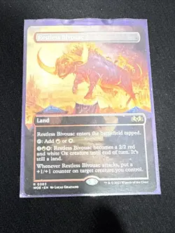 Restless Bivouac (Borderless) Wilds of Eldraine Regular - Image 1