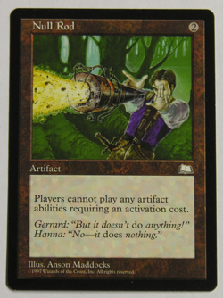Null Rod - Weatherlight - MTG Magic the Gathering *NM* Never Played - Image 1
