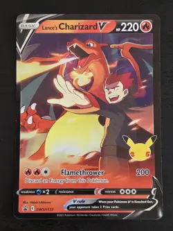 Lance's Charizard V SWSH133 - Celebrations - Promo Regular Size - Pokemon - Image 1