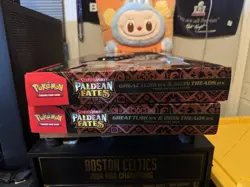 Pokemon Paldean Fates Great Tusk Iron Treads Ex Premium Collection - Lot Of 2 - Image 5