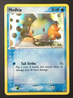 Pokemon TCG Mudkip 56/106 Ex Emerald Reverse Holo Stamped VLP - Image 1