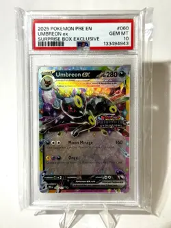 2025 POKEMON PRE EN-PRISMATIC EVOLUTIONS #060 UMBREON STAMPED PSA 10 - Image 2