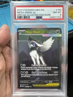 Pokemon Mega Evolution Absol EX 180/132 Special Illustration Rare 180/132 PSA 8 - Image 1