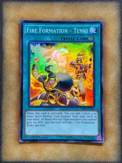 Yugioh Fire Formation - Tenki THSF-EN057 Super Rare 1st Ed NM - Image 1