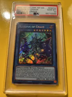 YuGiOh ILLUSION OF CHAOS #BACH-EN034🔥PSA 10 GEM🔥1st EDITION-2022 SECRET RARE - Image 2