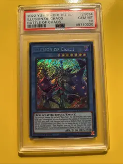 YuGiOh ILLUSION OF CHAOS #BACH-EN034🔥PSA 10 GEM🔥1st EDITION-2022 SECRET RARE - Image 4
