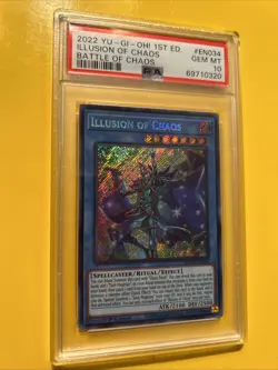 YuGiOh ILLUSION OF CHAOS #BACH-EN034🔥PSA 10 GEM🔥1st EDITION-2022 SECRET RARE - Image 5