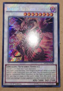 Yugioh! Scarlight Red Dragon Archfiend - MP16-EN140 - Secret Rare - 1st Edition - Image 1