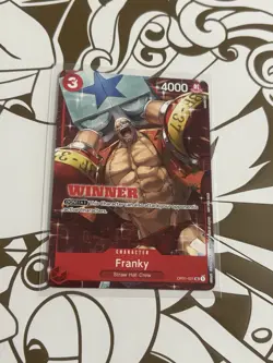 Franky OP01-021 WINNER CHAMPIONSHIP (ALT ART) ONE PIECE TCG NM English - Image 1