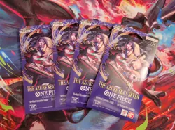 One Piece TCG The Azure Sea’s Seven OP-14 Sleeved Booster Pack Lot Of 4 Sealed - Image 1