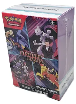 Pokemon TCG Destined Rivals Factory Sealed Booster Bundle Box 6 Packs Per Box - Image 1