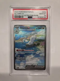 PSA 10 Altaria ex 253/182 Paradox Rift Special Illustration Rare Pokemon 5a - Image 1