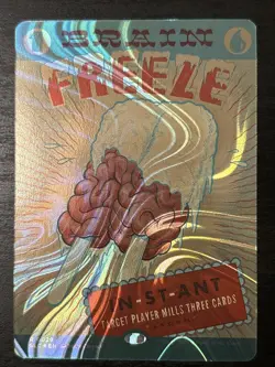 MTG Brain Freeze ✨HALO FOIL✨ Secret Lair - An Encyclopedia of Magic - NM - Image 1