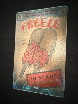 MTG Brain Freeze ✨HALO FOIL✨ Secret Lair - An Encyclopedia of Magic - NM - Image 2