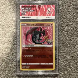 Pokemon TCG Radiant Charizard 011/078 Pokemon Go Rare Holo Card, ACE 9 🔥 - Image 1
