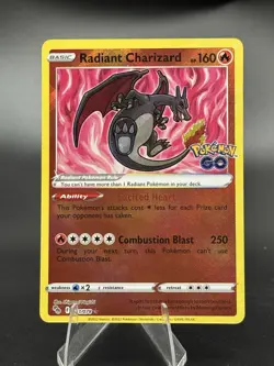 Radiant Charizard - 011/078 - SWSH Pokemon Go - LP - Pokemon TCG (3) - Image 1