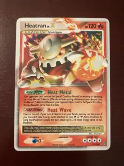Heatran Lv.X 97/100 Stormfront Holo 2008 English Pokemon TCG Card Near Mint NM - Image 1