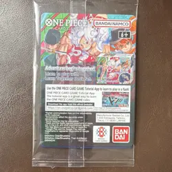Bandai One Piece Card Game Monkey.D.Luffy Promo Foil College Basketball + Poster - Image 3