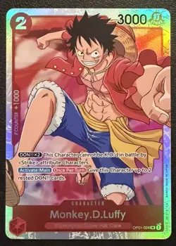 Monkey.D.Luffy OP01-024 - One Piece TCG - SR Near-Mint Super Rare English - Image 1