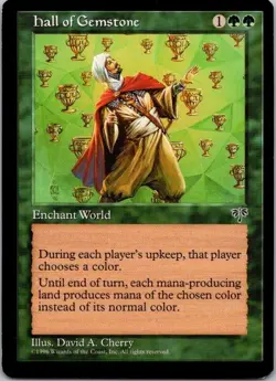 MTG Magic The Gathering Hall of Gemstone Mirage Played See Scan - Image 1