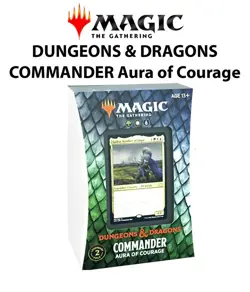 Magic The Gathering Dungeons and Dragons Commander Deck Aura of Courage - Image 1