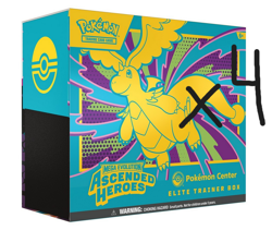 Ascended Heroes Pokemon Center Elite Trainer Box (ETB) x 4 - PRE-ORDER/PRE-SALE - Image 1