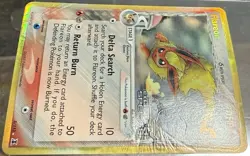Pokemon Flareon Reverse Holo 5/113 EX Delta Species STAMP 2005 DAMAGED - Image 4