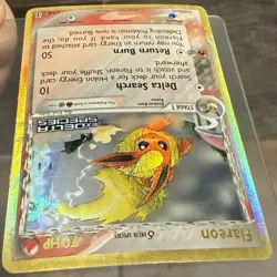 Pokemon Flareon Reverse Holo 5/113 EX Delta Species STAMP 2005 DAMAGED - Image 5